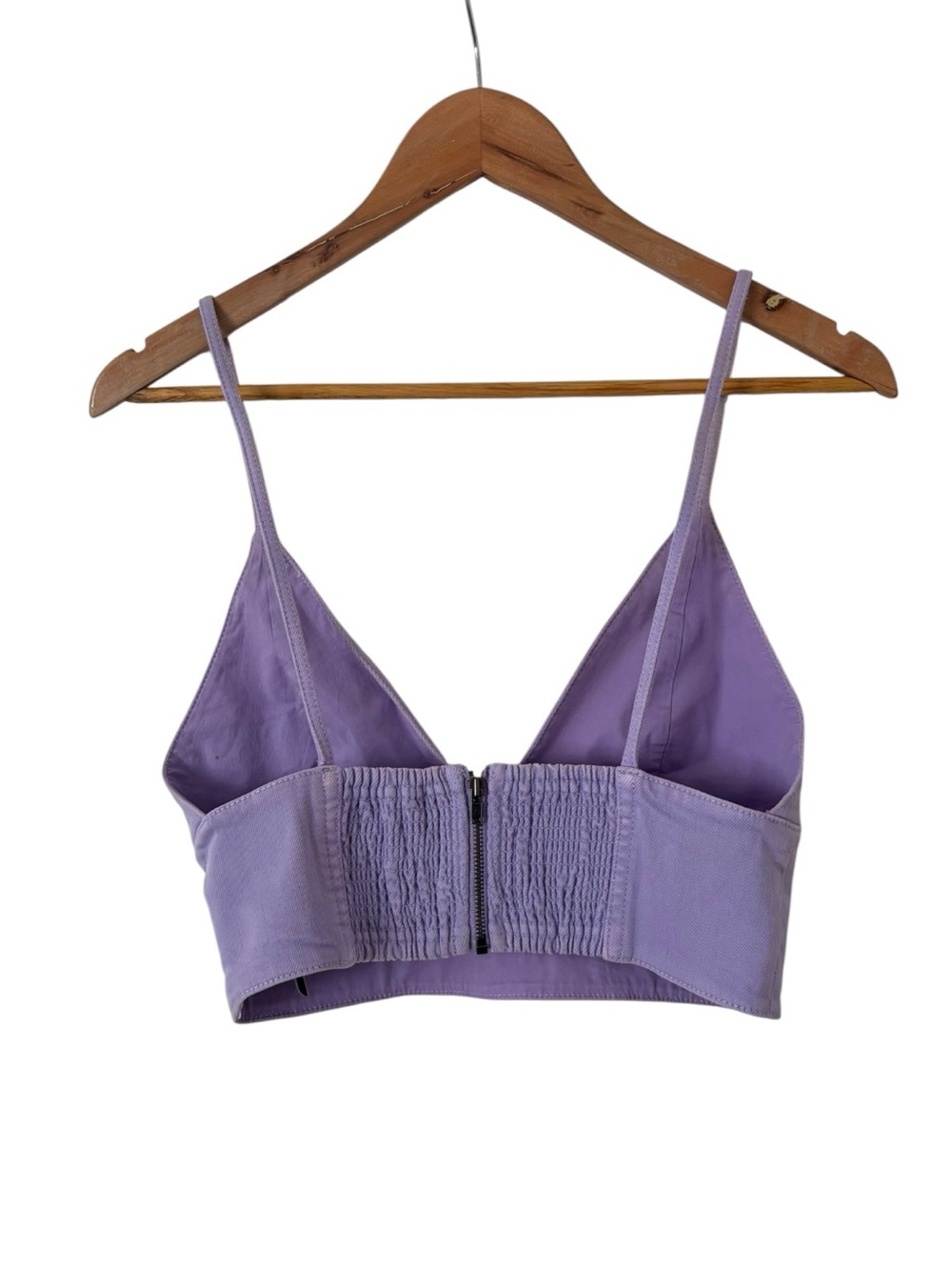 Alice + Olivia Jeans Cropped Denim Top - Picture 3 of 4